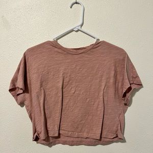 Blush crop top